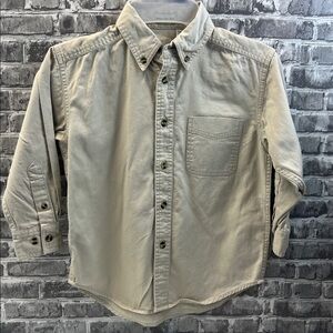 Boy's‎ Beige Button-Up Shirt